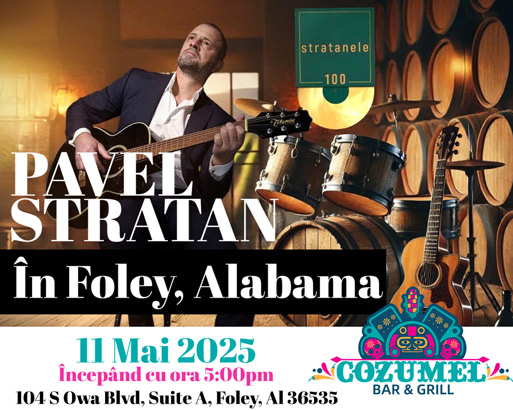 Pavel Stratan cu un concert in Foley Alabama